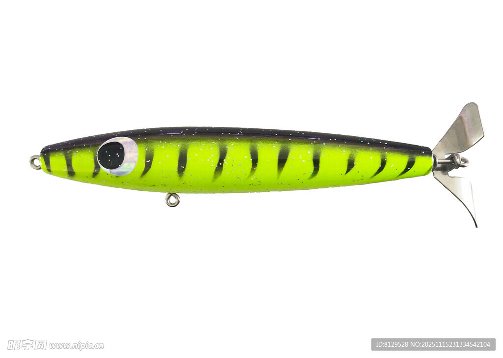 绿色条纹仿真鱼饵