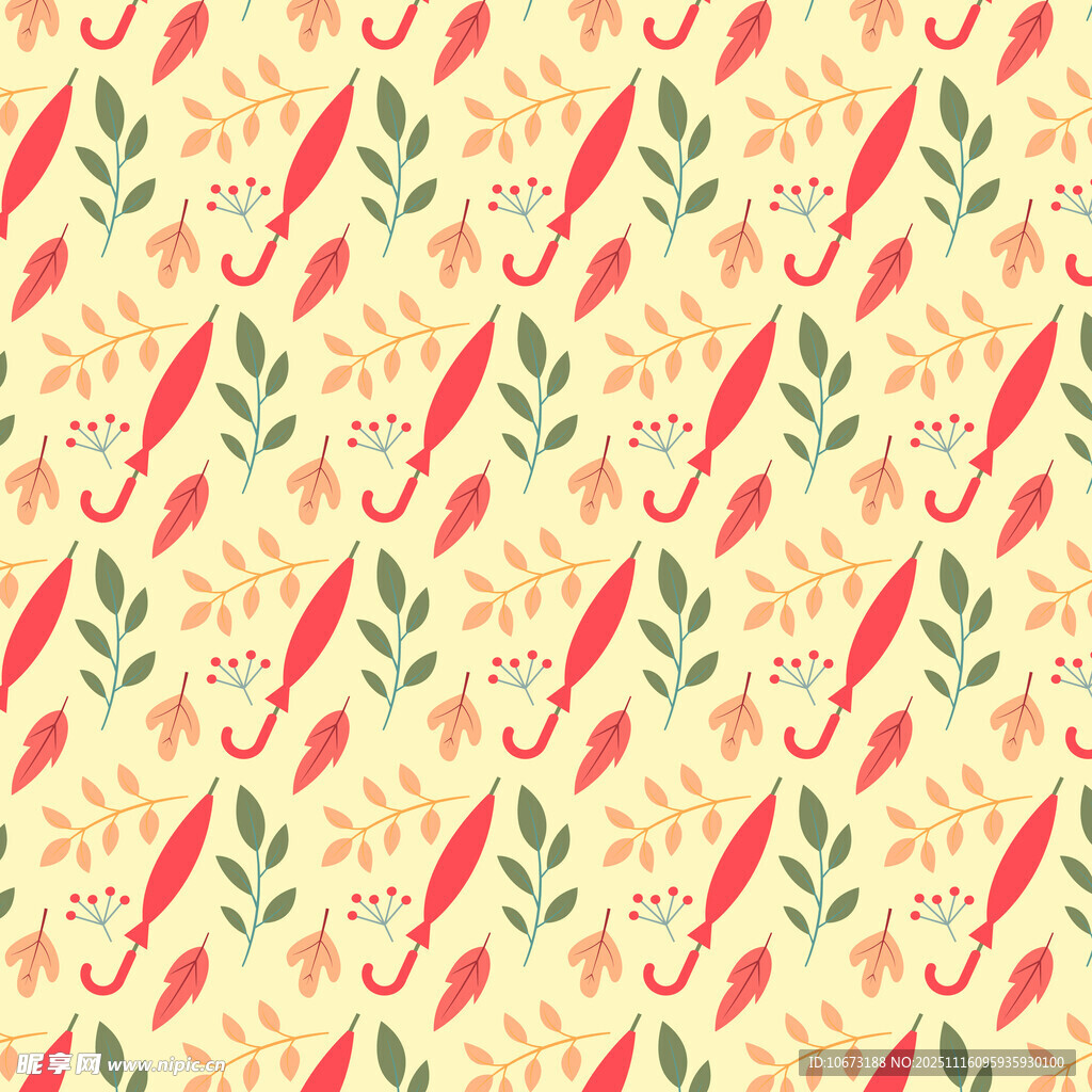 胡萝卜图案的清新背景图