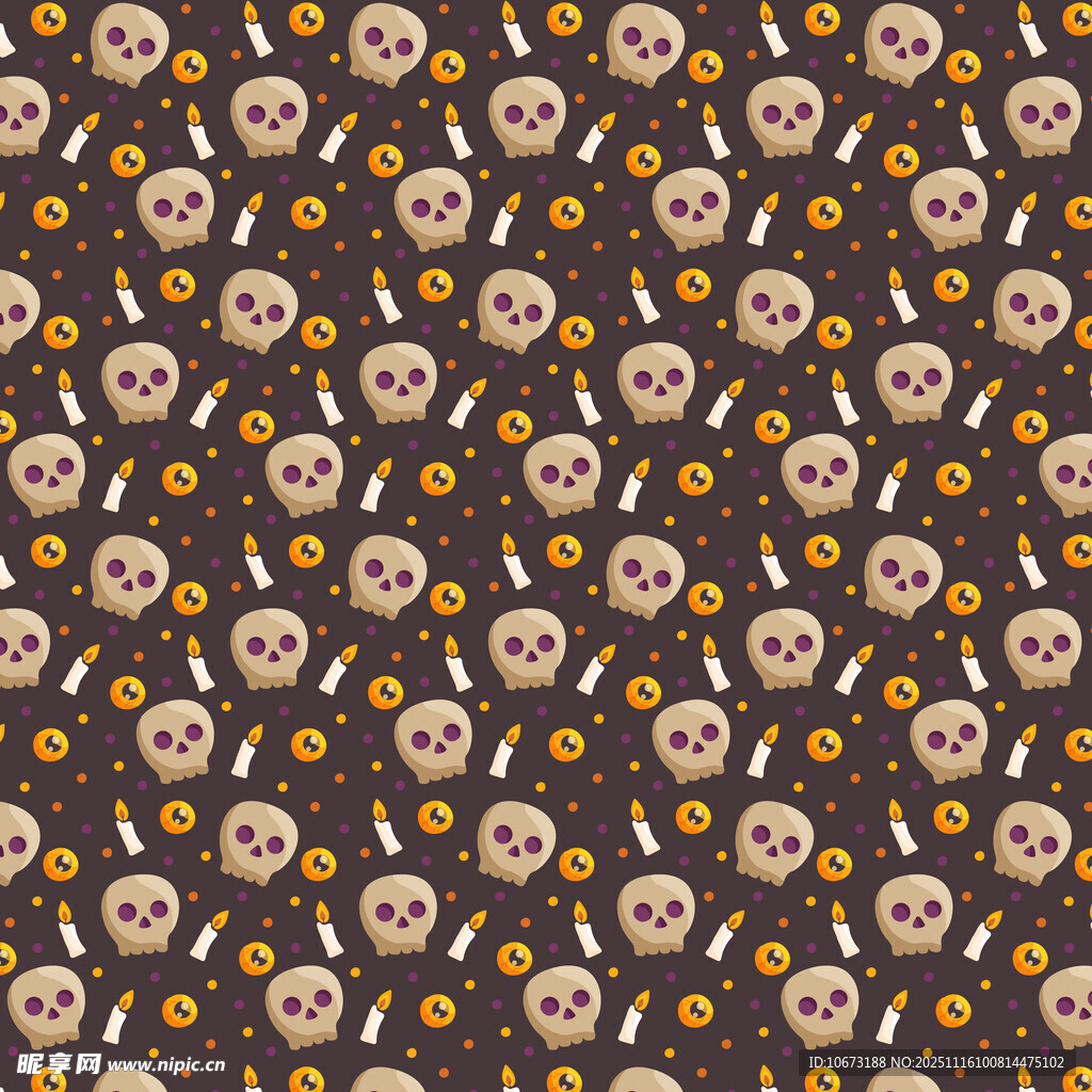 骷髅图案背景纹理