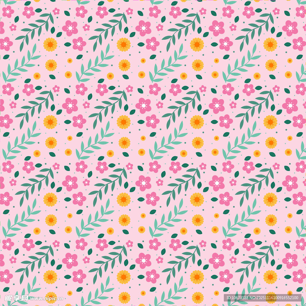 花卉藤蔓图案背景