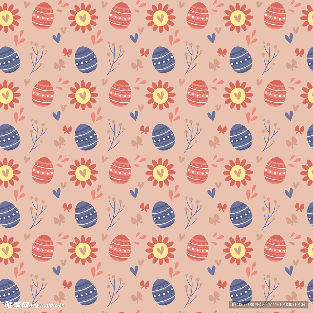 多彩花卉图案背景