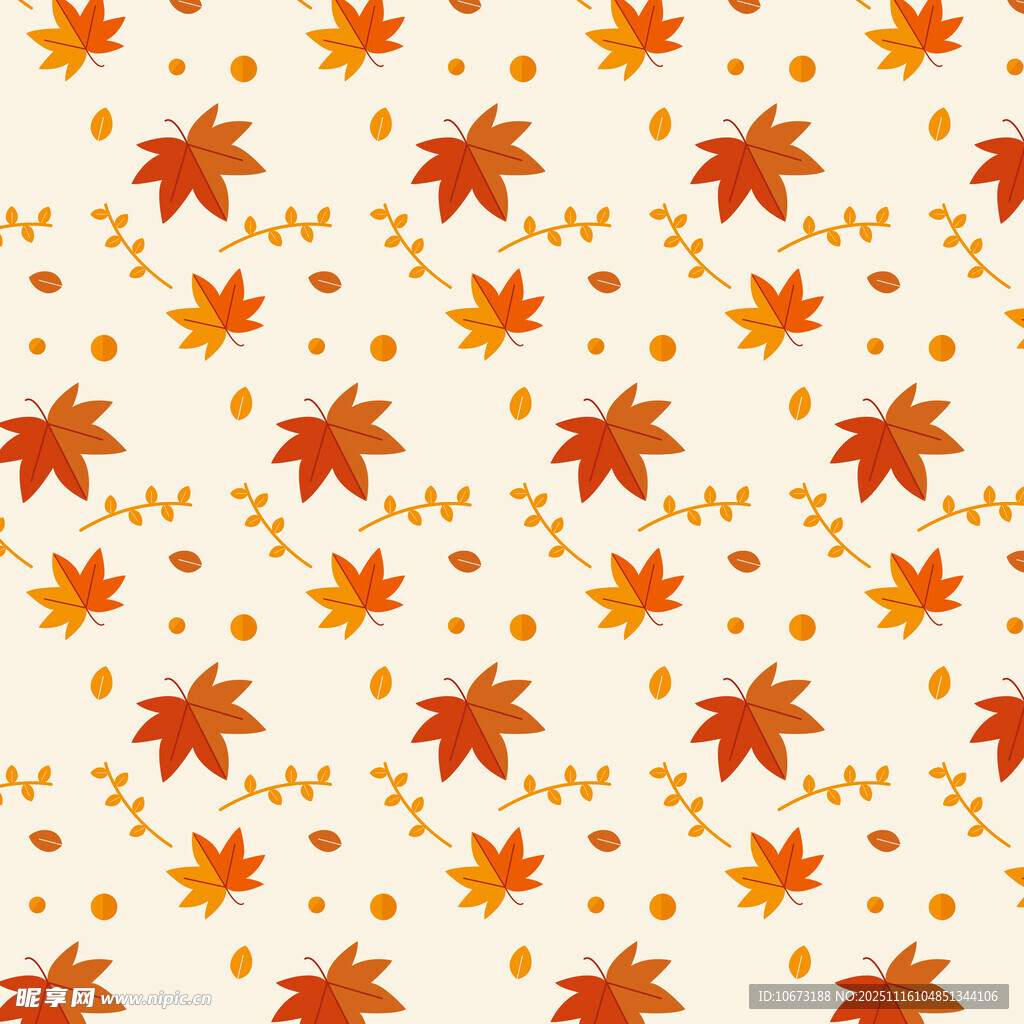 秋季枫叶图案背景纹理