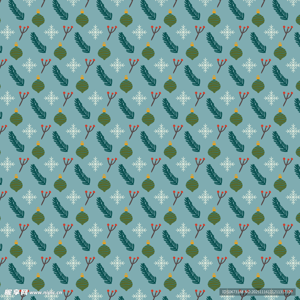 清新绿叶碎花图案背景