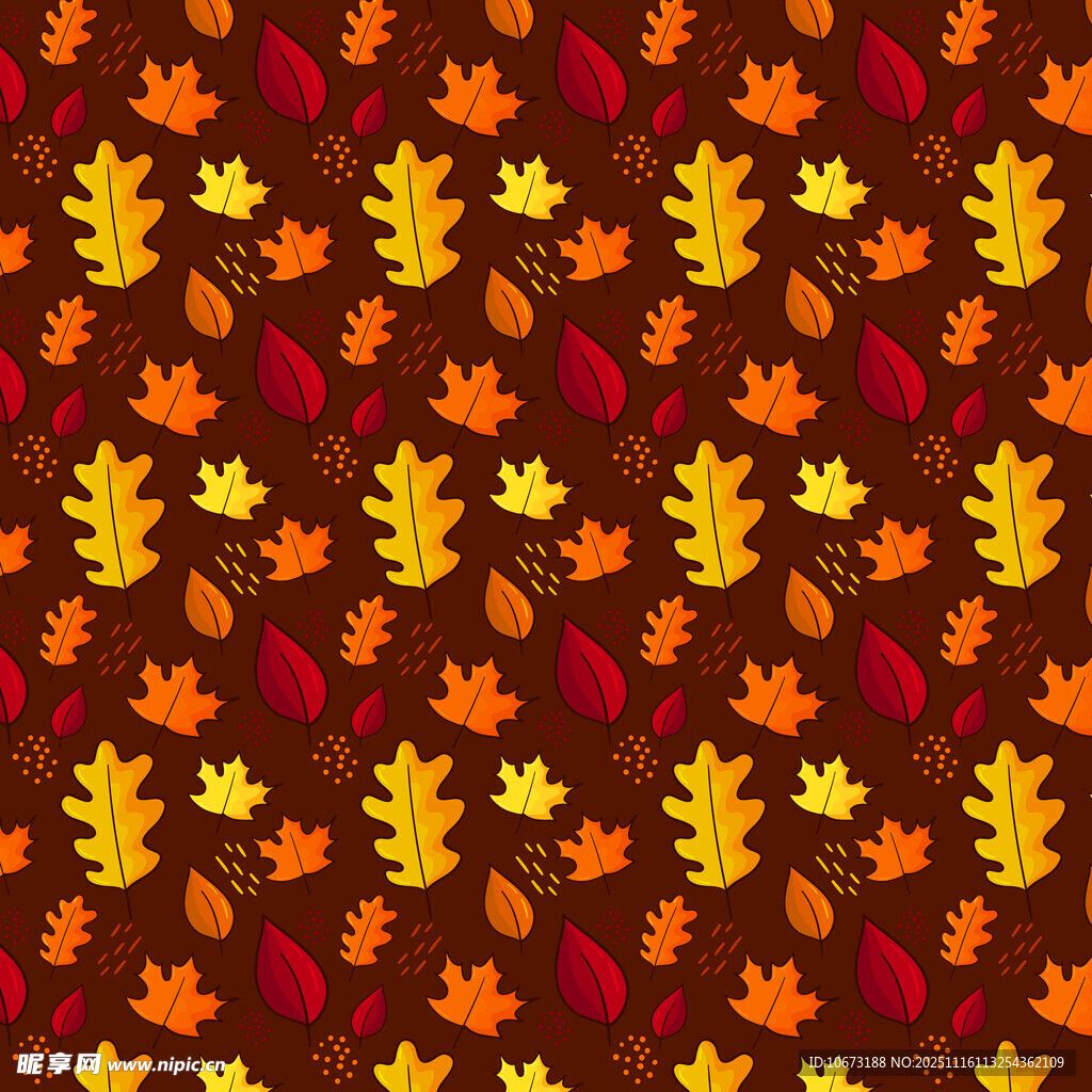 秋季落叶图案背景