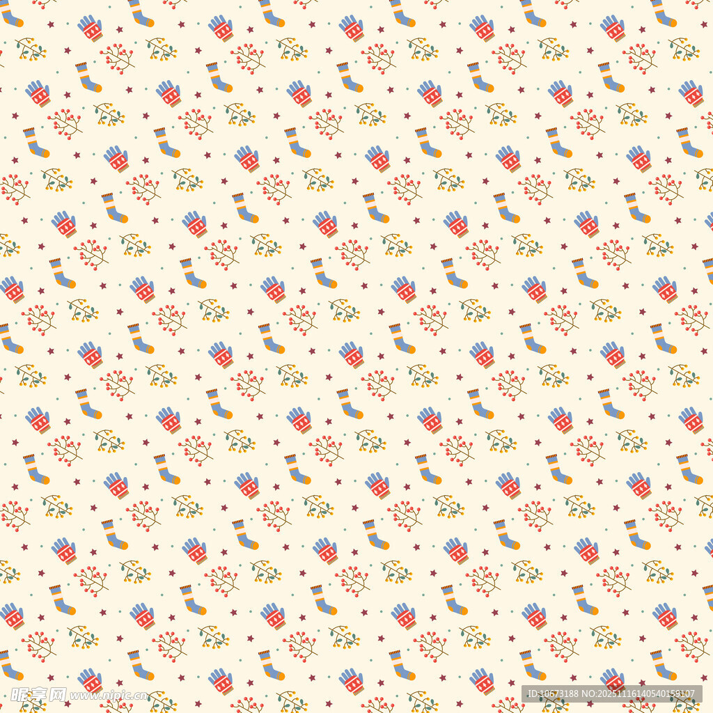 清新碎花图案背景图