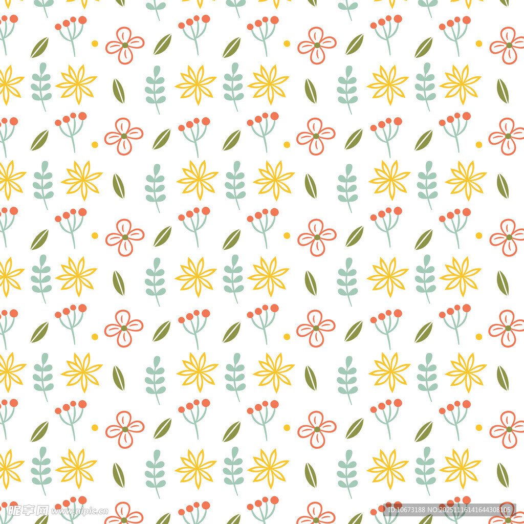 圣诞花卉图案背景纹理