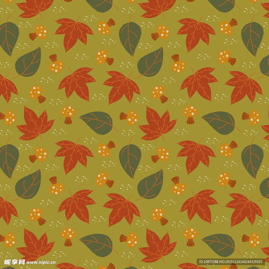 秋季树叶图案背景纹理