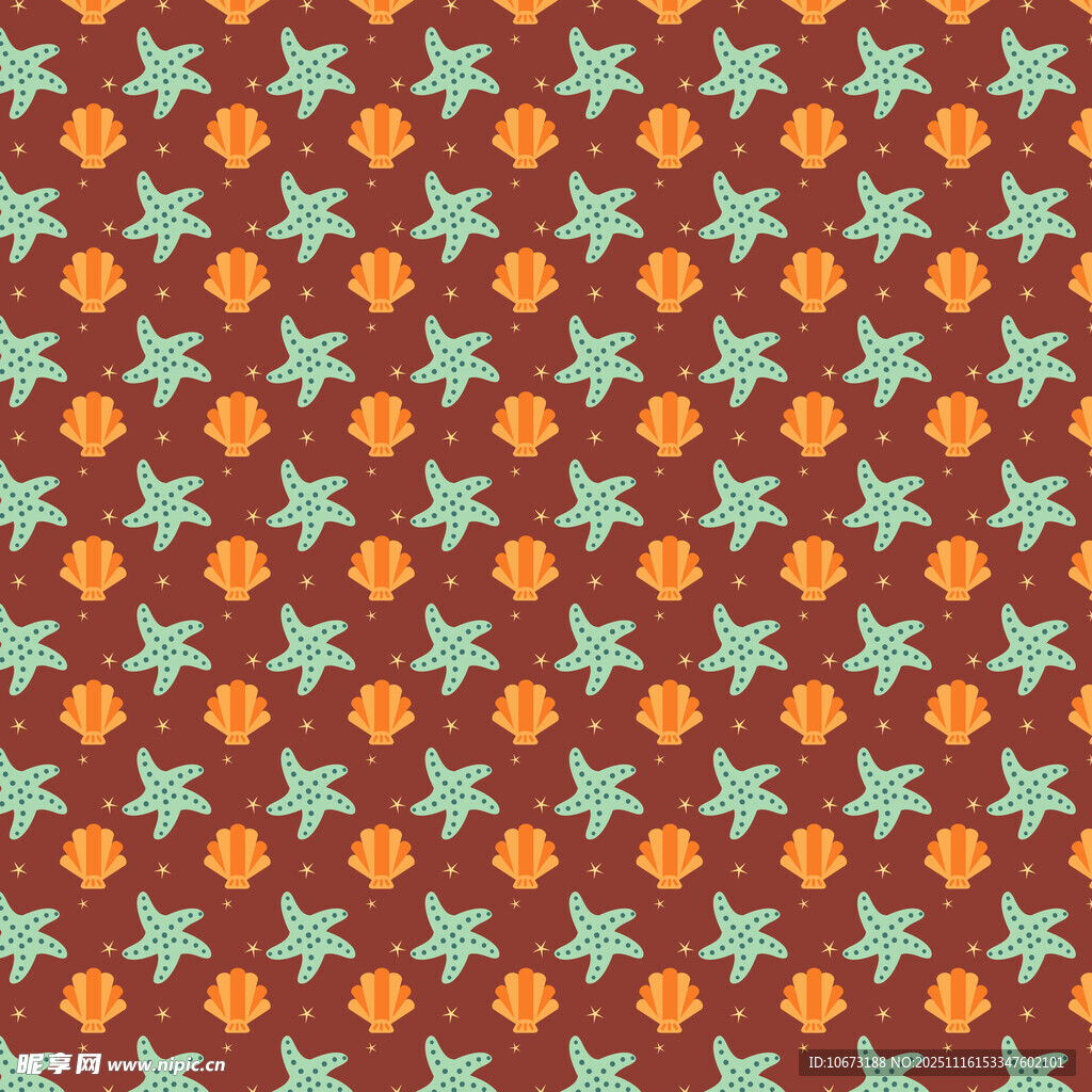 复古星星南瓜图案背景