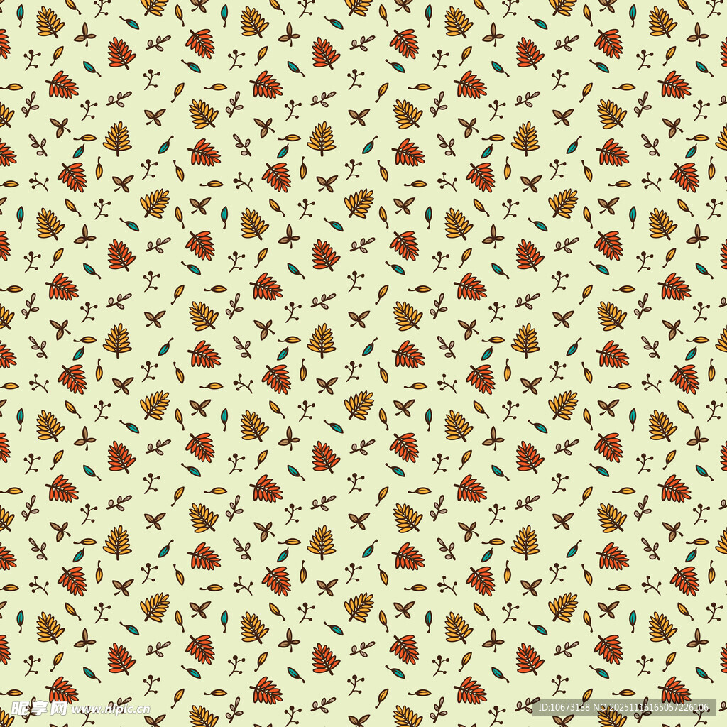 复古花卉图案背景