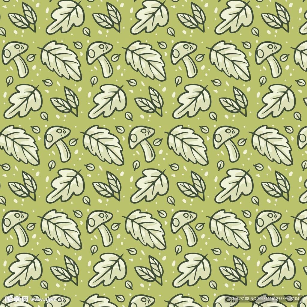 绿色叶子图案背景纹理