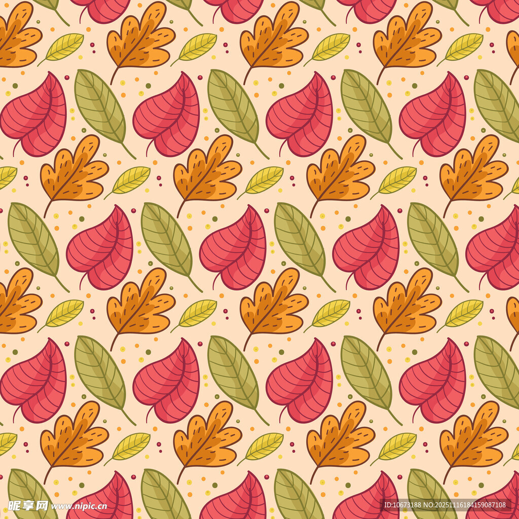 秋季树叶图案背景纹理