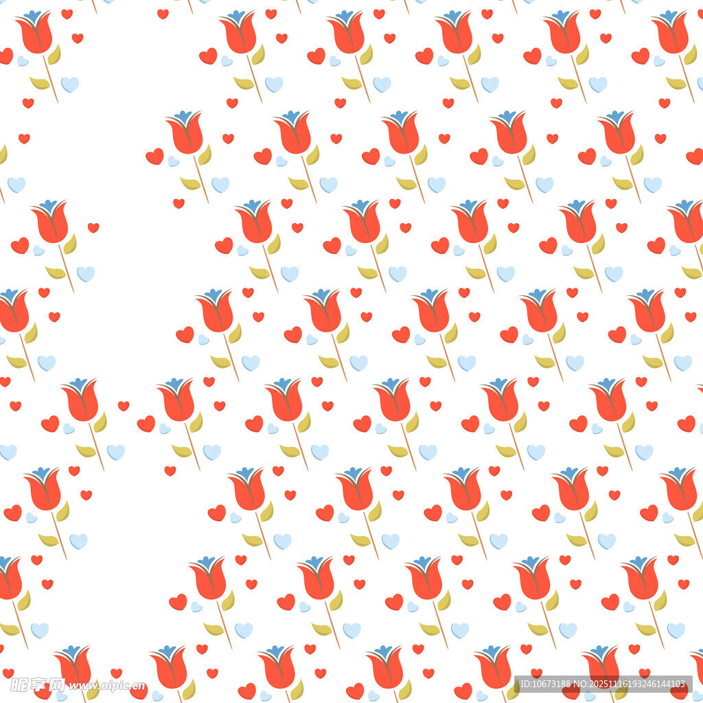 草莓图案无缝背景图