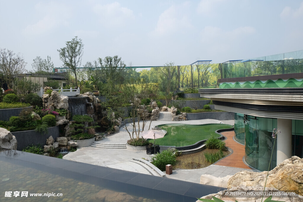 现代园林景观俯瞰图