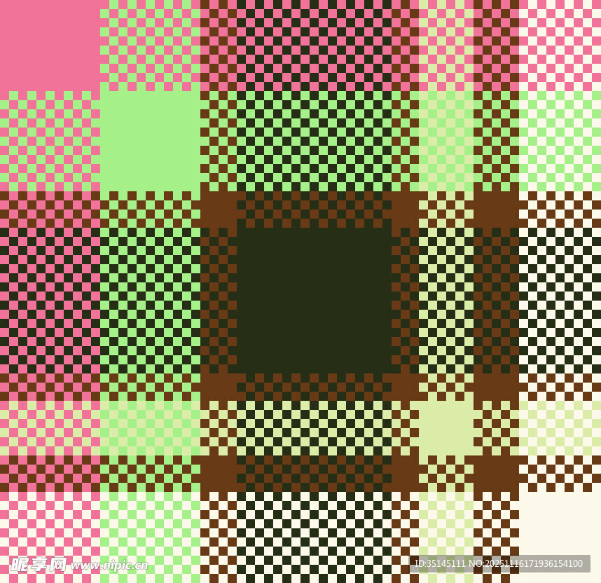 多彩格子图案纹理