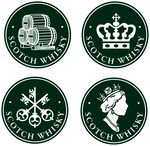 苏格兰麦芽威士忌标志集合