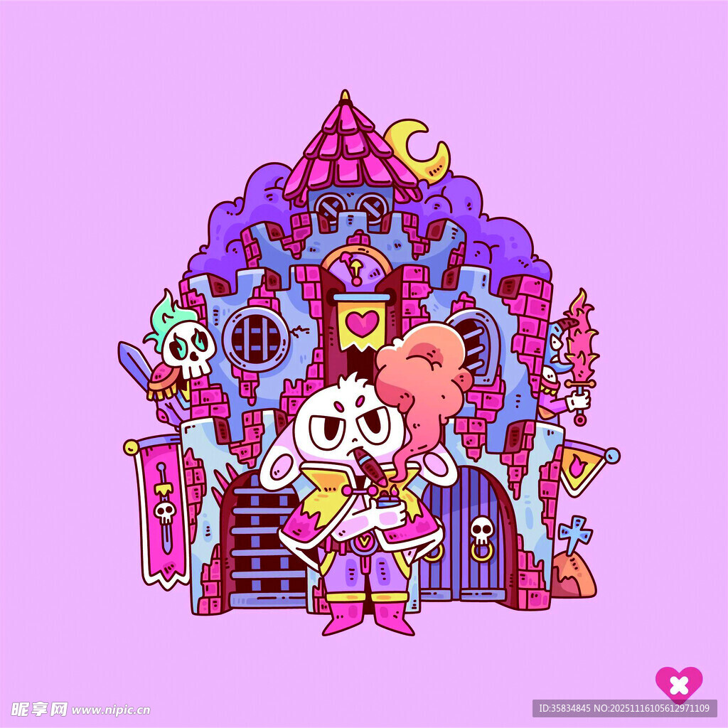 卡通 小屋 童话