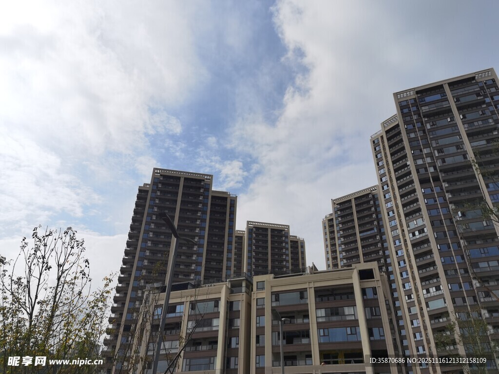 高层住宅楼景观