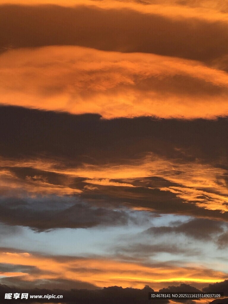 绚丽晚霞天空美景