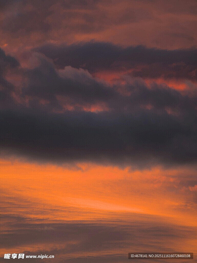 绚丽晚霞天空美景