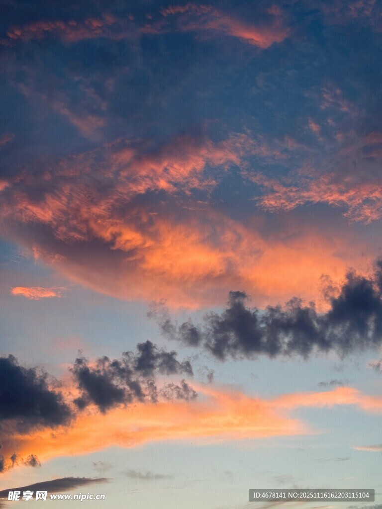绚丽晚霞天空美景