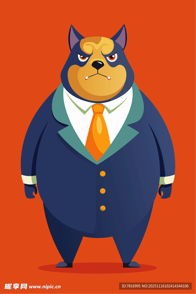 穿西装的霸气猫咪