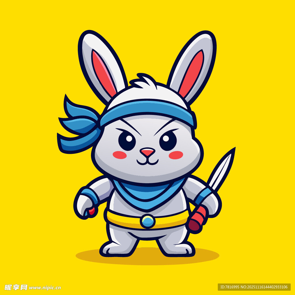 功夫小兔形象设计