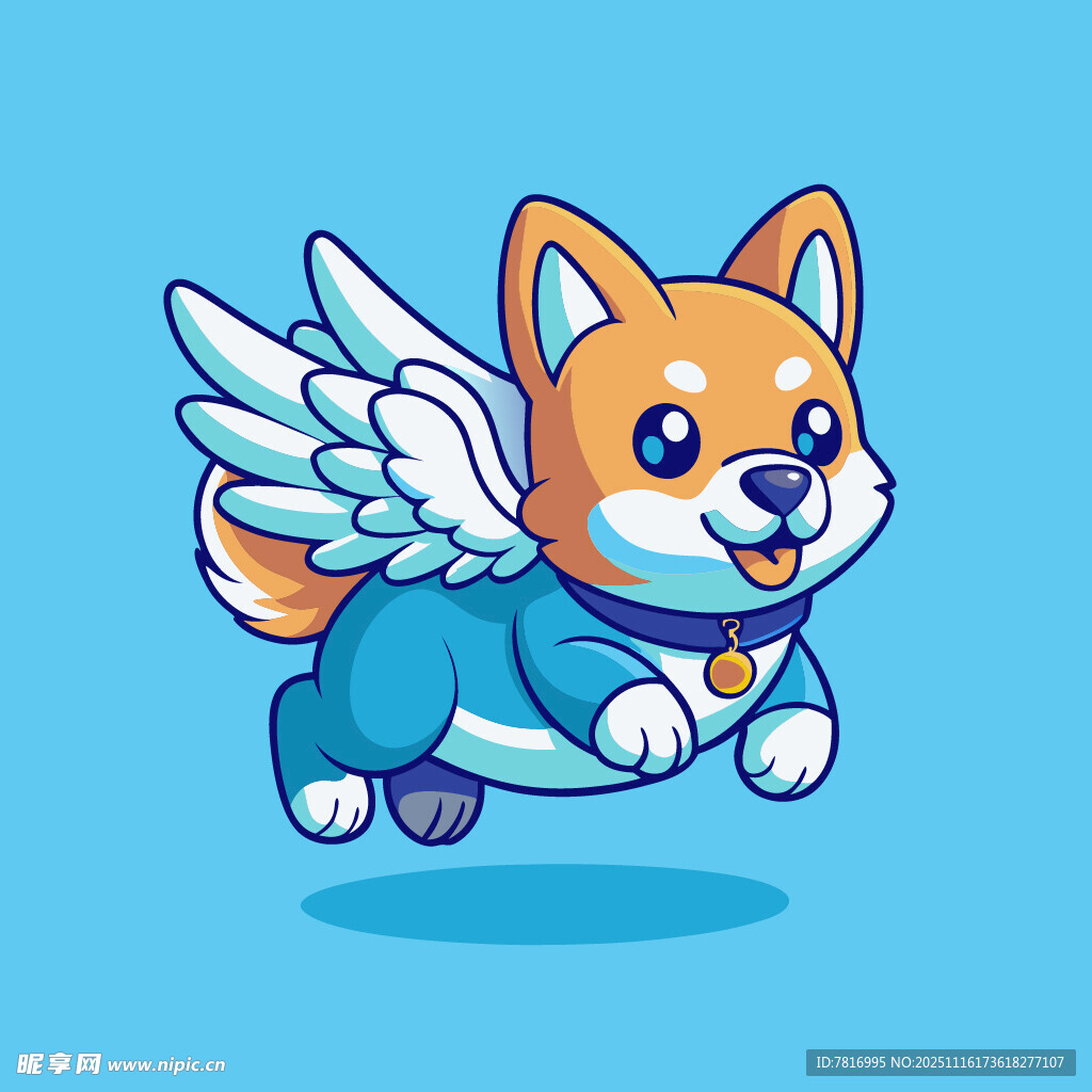 飞翔的萌宠小狗