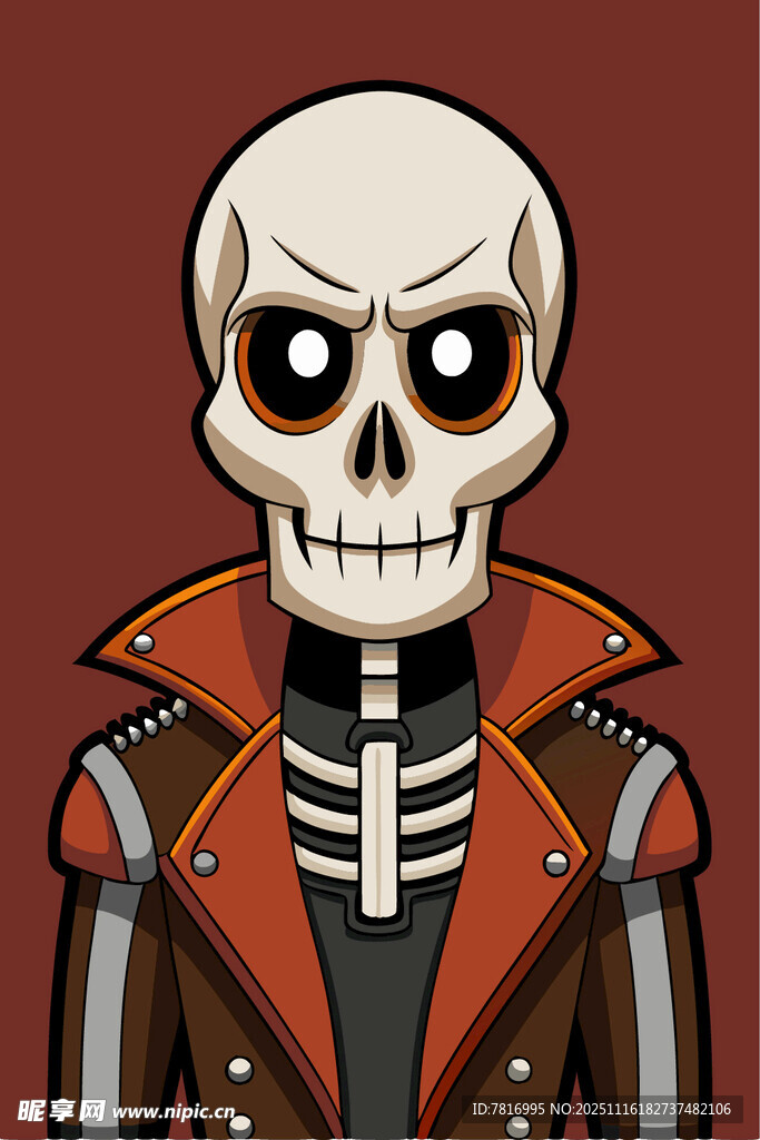 朋克风骷髅形象