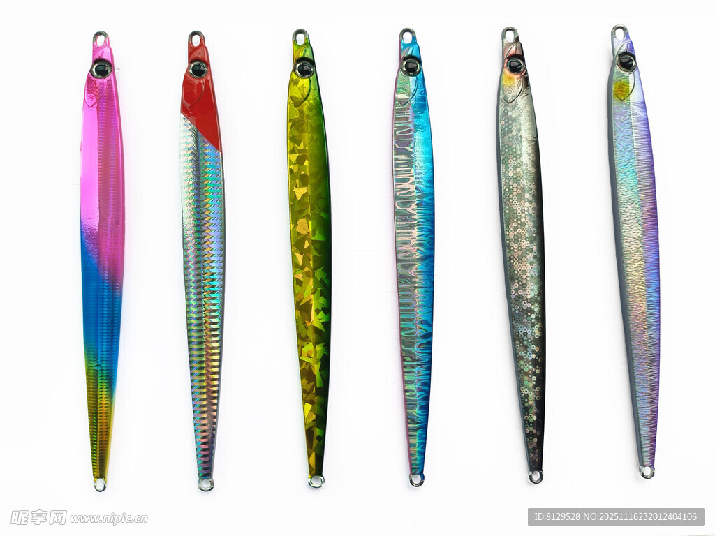 多彩造型各异的钓鱼假饵