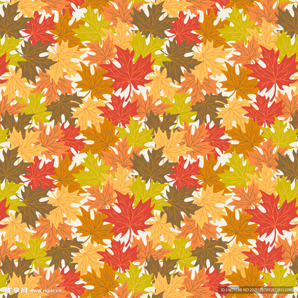 秋季枫叶图案背景纹理