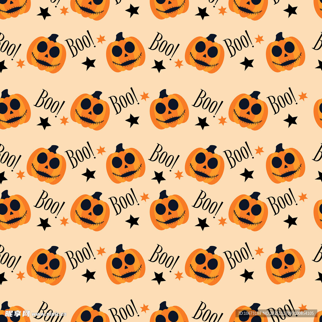 万圣节南瓜图案背景