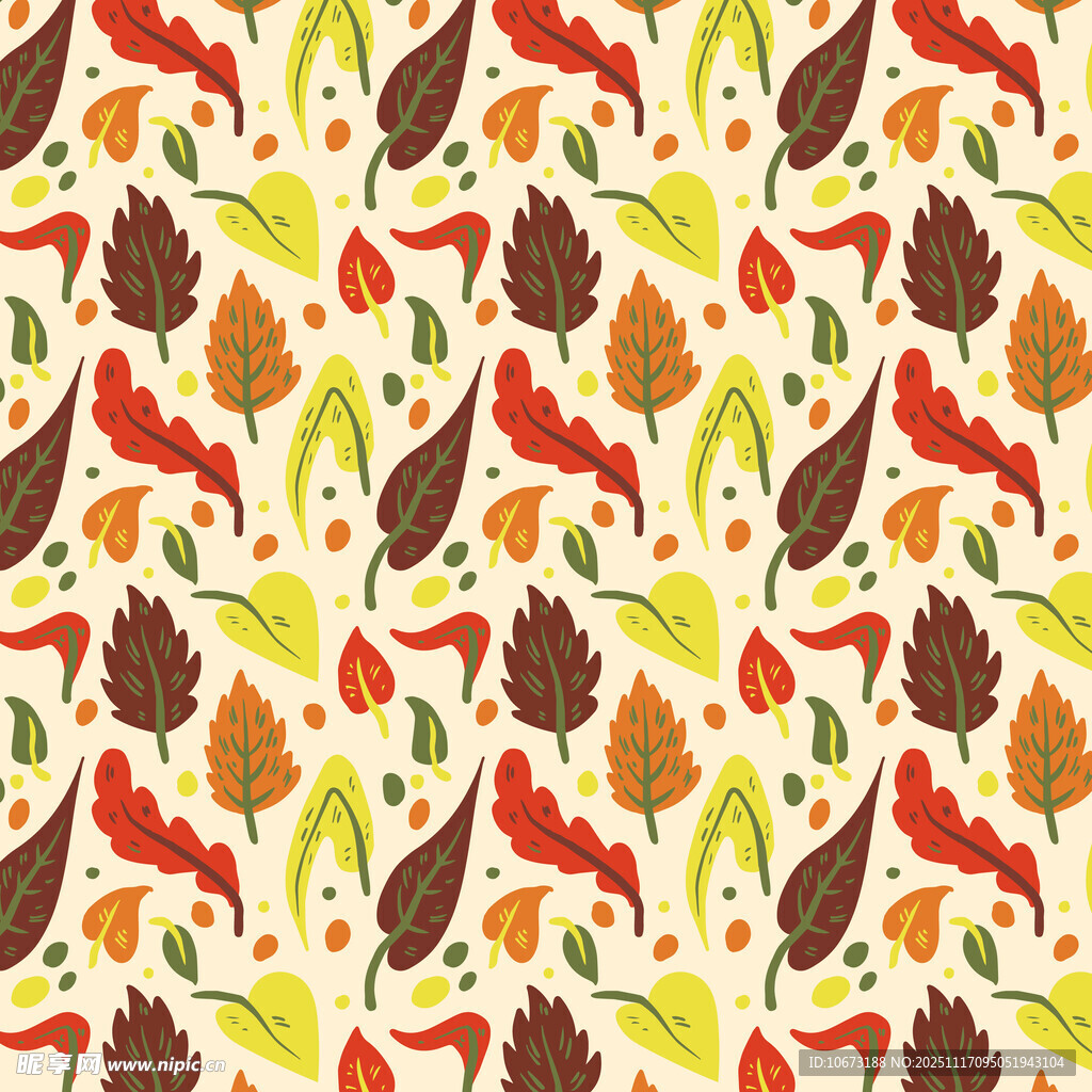 秋季树叶图案背景纹理