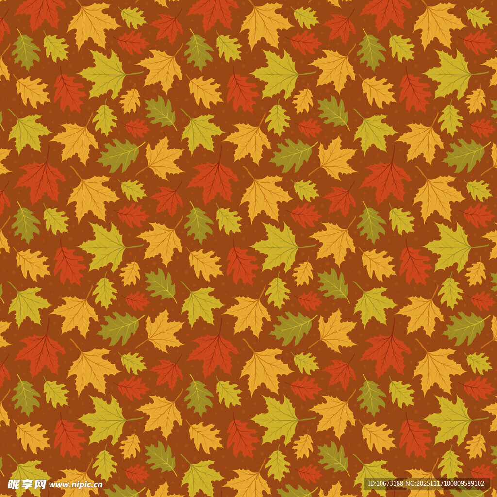 秋季枫叶图案背景纹理