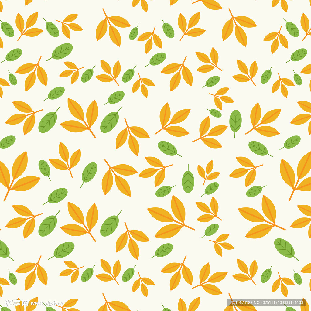 秋季树叶图案背景纹理