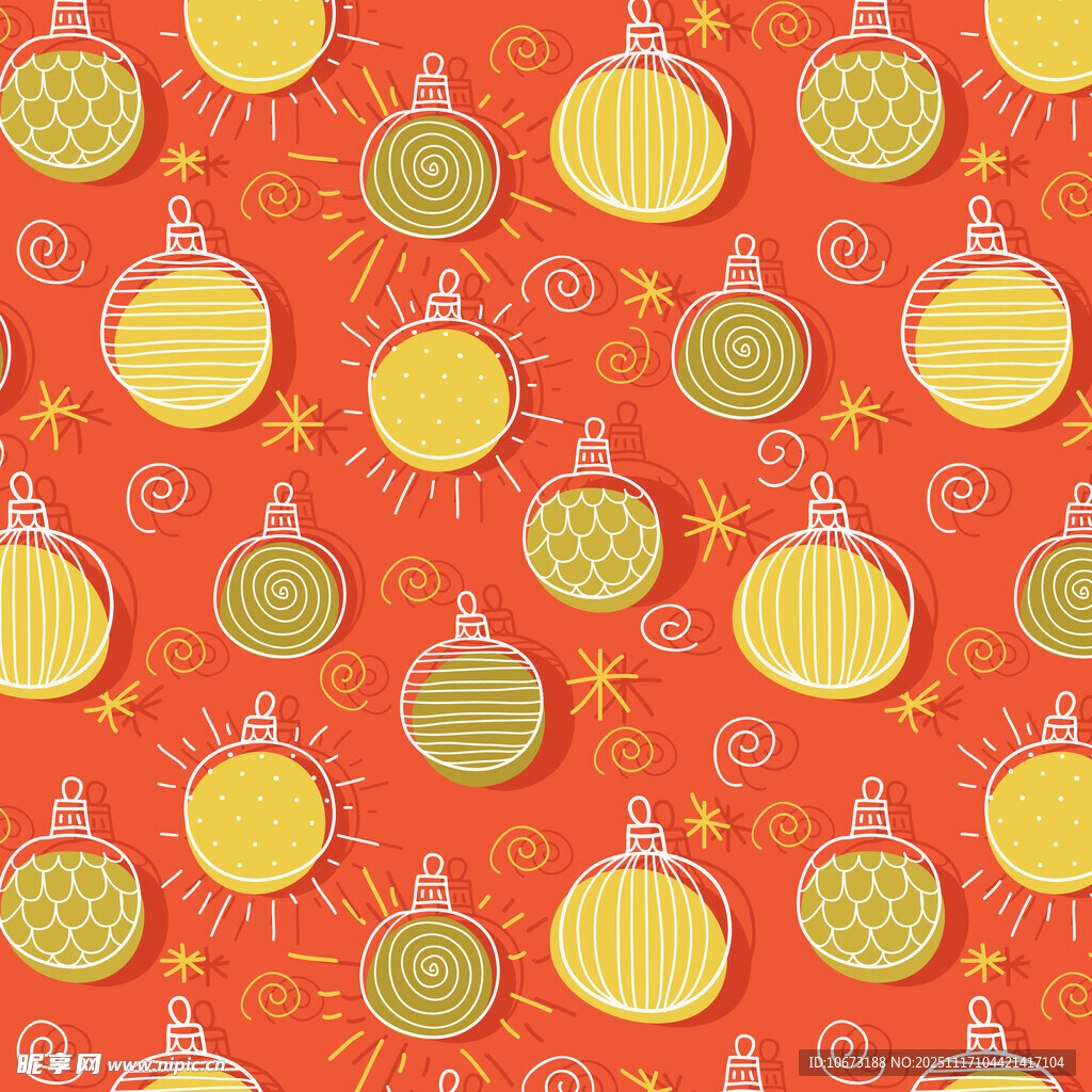 圣诞装饰图案背景图