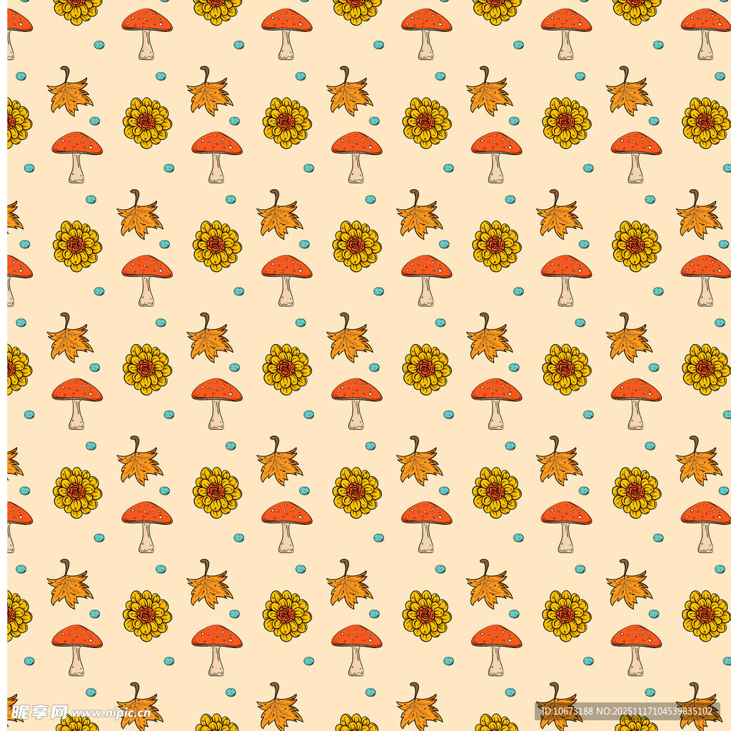 卡通风格水果图案背景