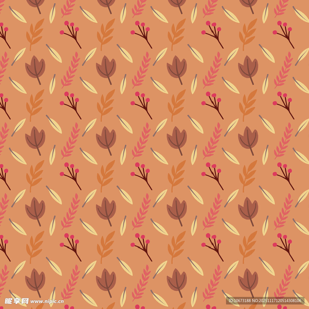 复古花卉几何图案纹理