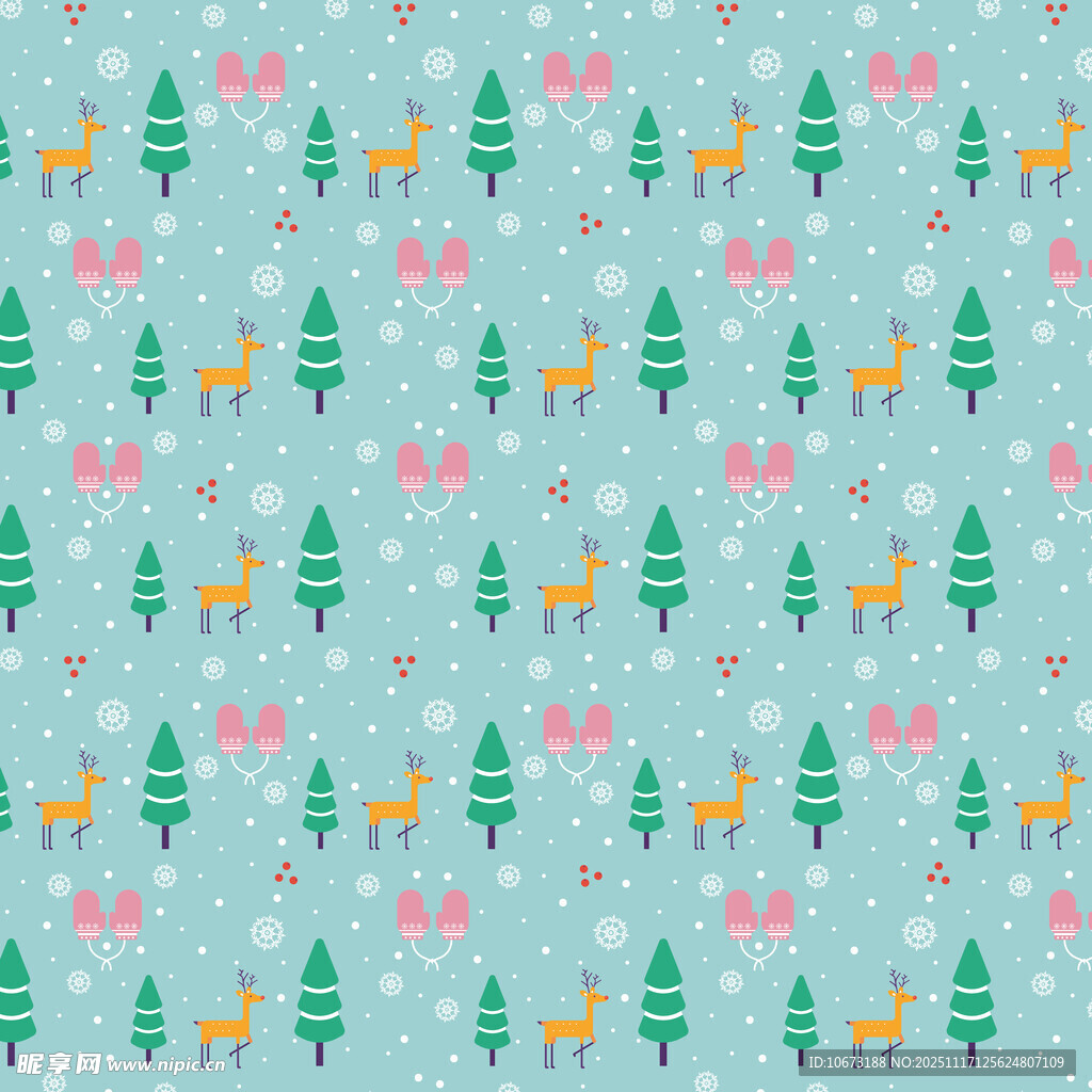 圣诞风清新图案背景