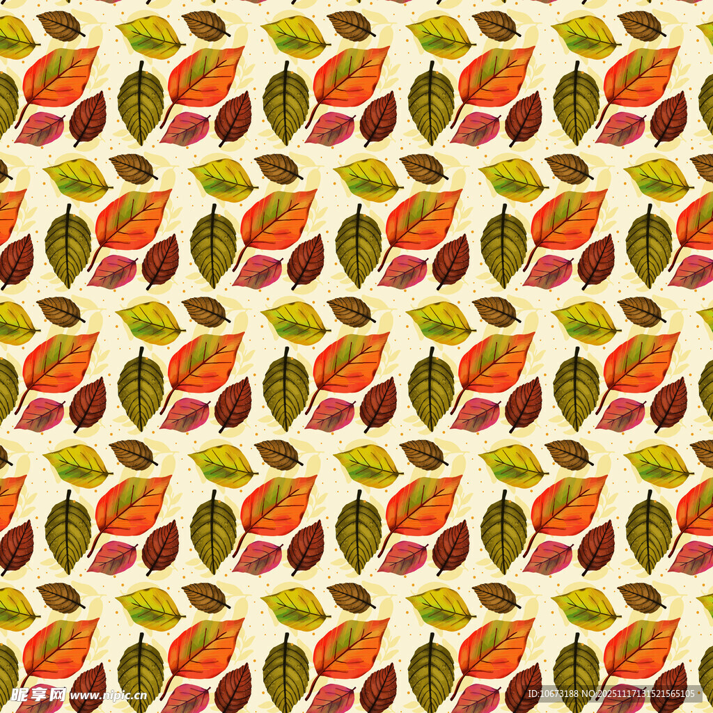 秋季树叶图案背景纹理