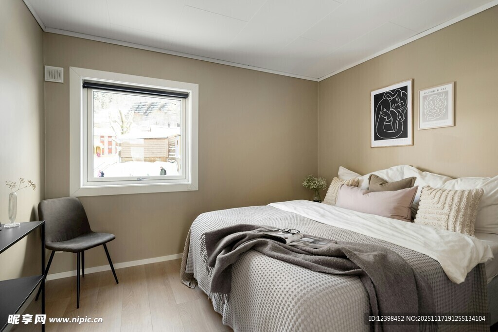 简约温馨卧室室内场景