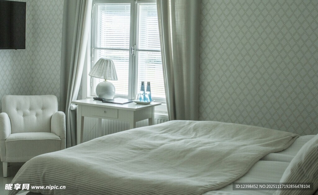 简约温馨卧室室内场景