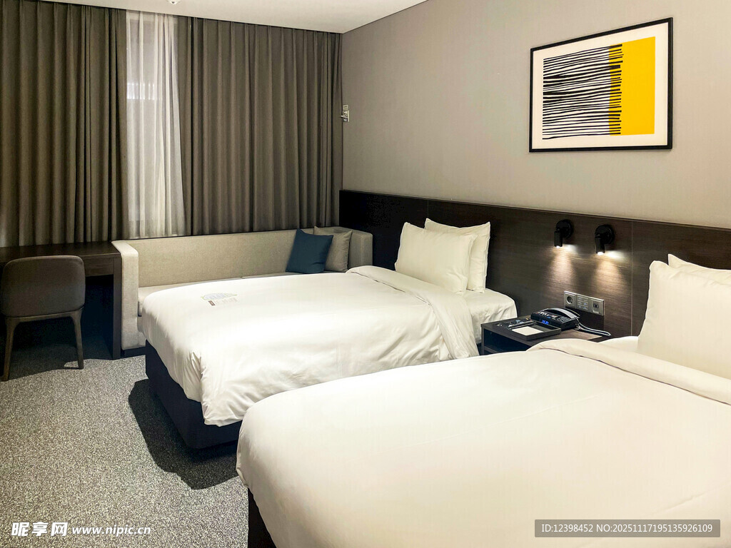 现代简约风格酒店双人客房