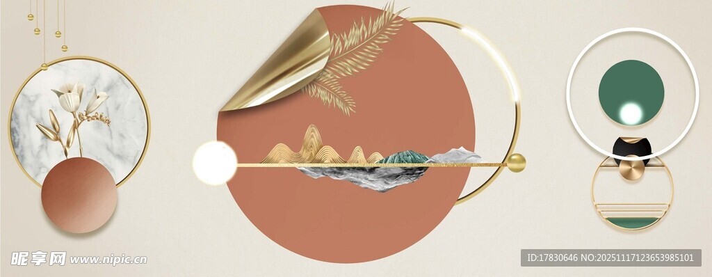 古风创意中式元素组合画面