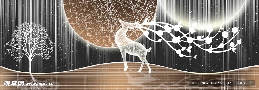 梦幻抽象艺术场景