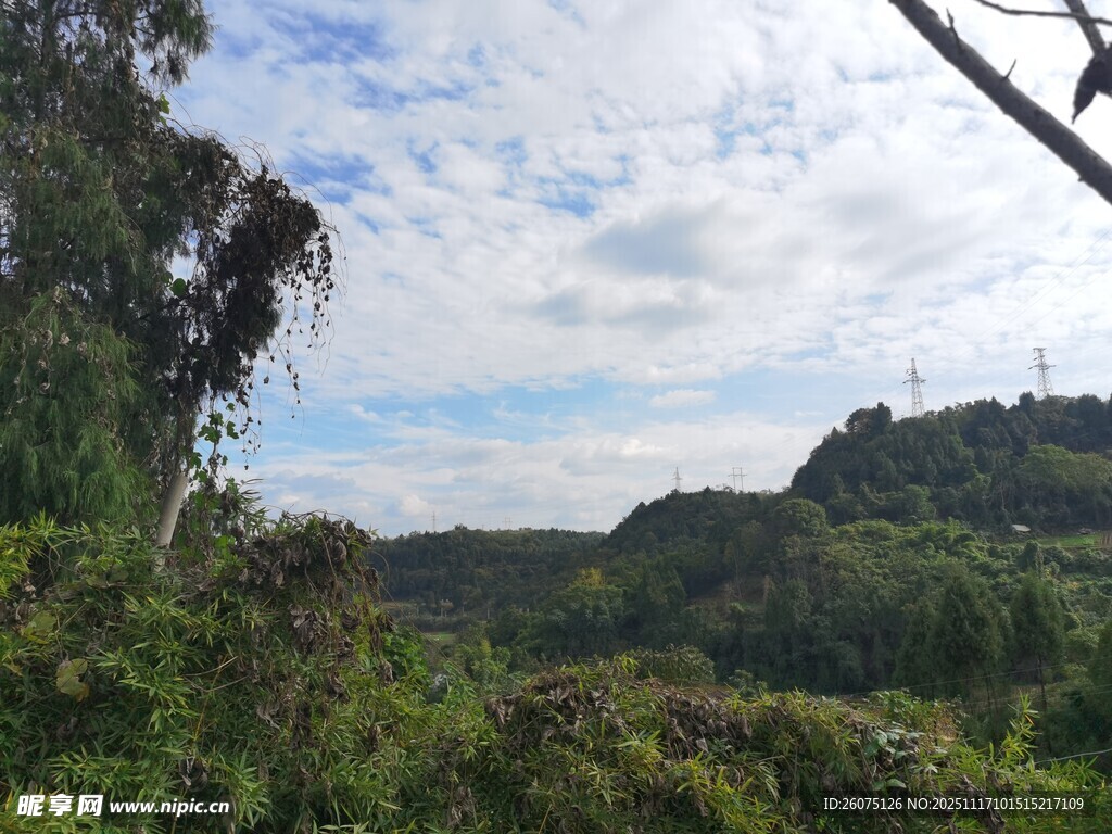 山林间的自然景致