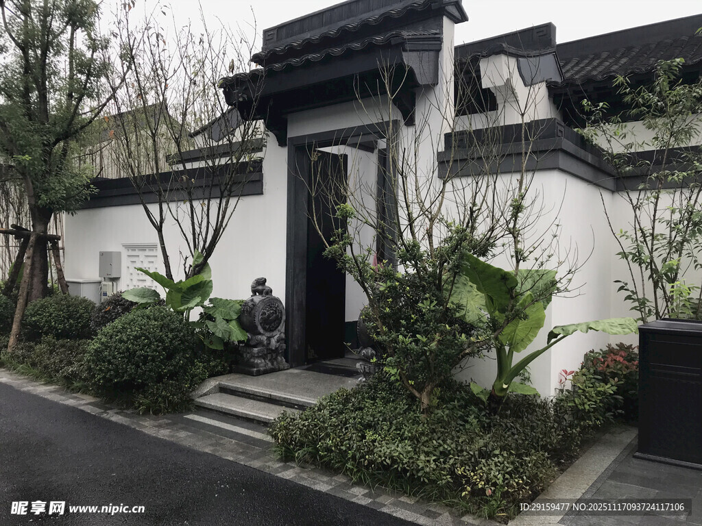 中式庭院入户景观