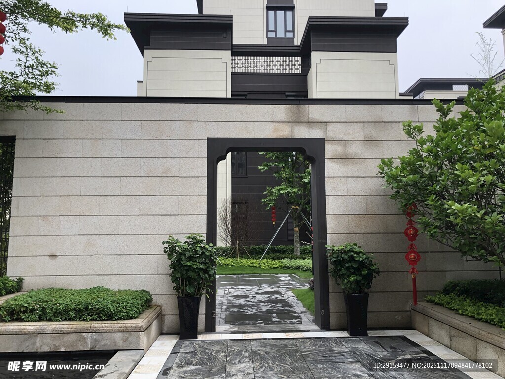 中式庭院入户景观