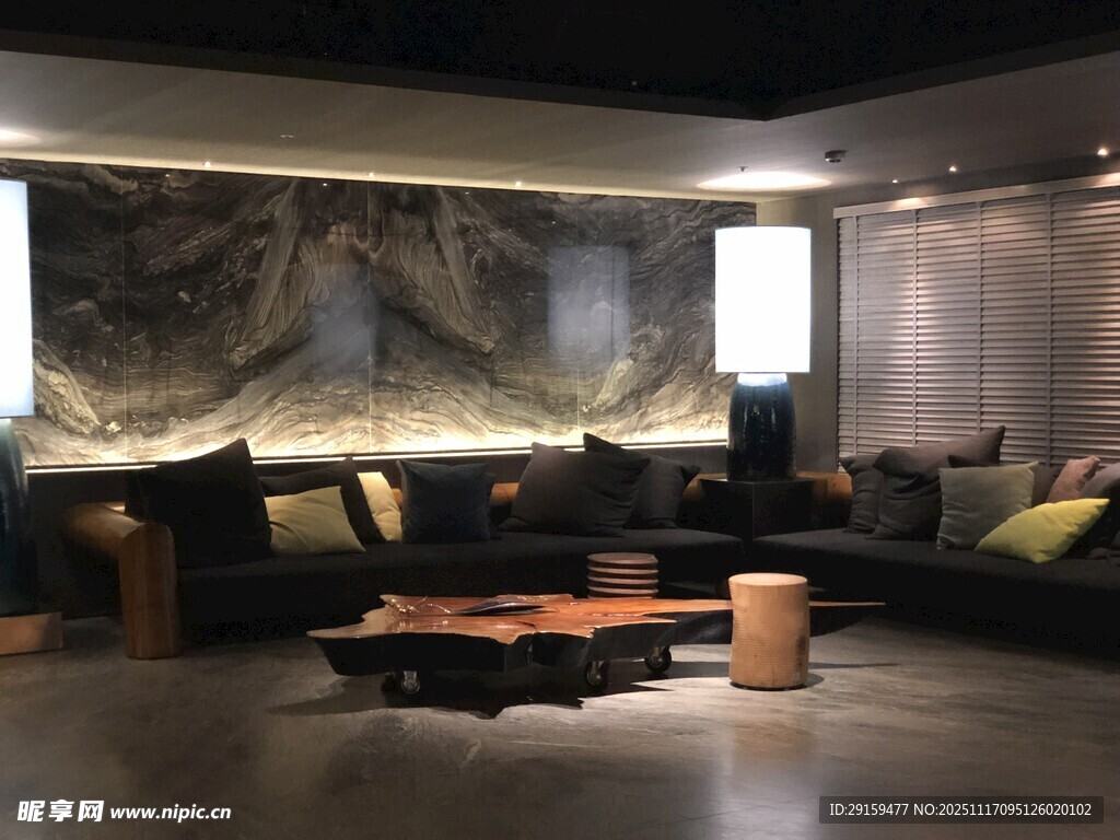 现代风格豪华客厅一角