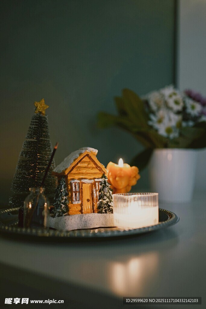 精致圣诞摆件装饰小景