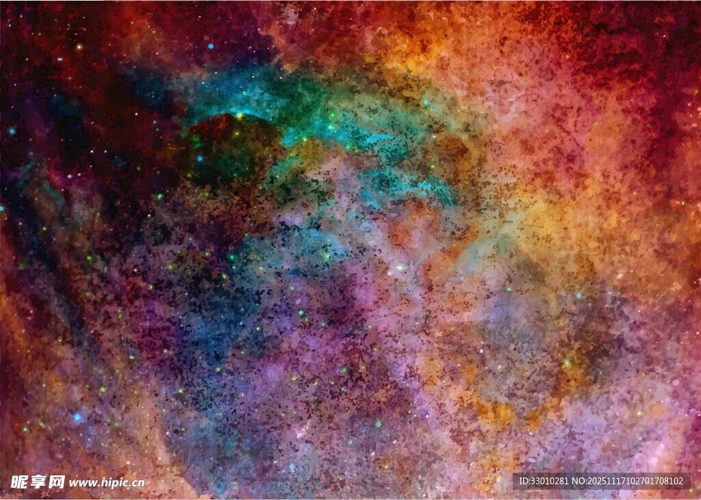 梦幻多彩抽象纹理图案